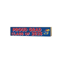Kansas Jayhawks 3" x 13" Proud Grad Class of 2025 Block Sign