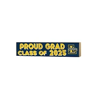 La Salle Explorers 3" x 13" Proud Grad Class of 2025 Block Sign