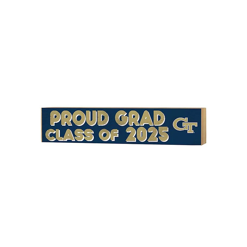 Georgia Tech Yellow Jackets 3" x 13" Proud Grad Class of 2025 Block Sign