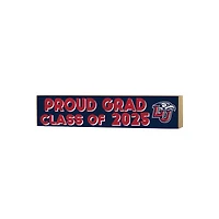 Liberty Flames 3" x 13" Proud Grad Class of 2025 Block Sign