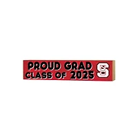 NC State Wolfpack 3" x 13" Proud Grad Class of 2025 Block Sign