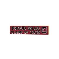 South Carolina Gamecocks 3" x 13" Proud Grad Class of 2025 Block Sign