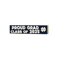 Notre Dame Fighting Irish 3" x 13" Proud Grad Class of 2025 Block Sign