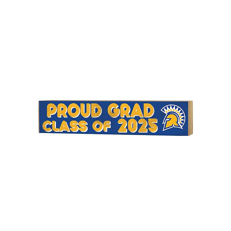San Jose State Spartans 3" x 13" Proud Grad Class of 2025 Block Sign