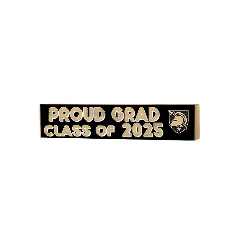 Army Black Knights 3" x 13" Proud Grad Class of 2025 Block Sign