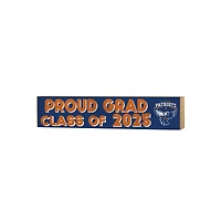 Texas Tyler Patriots 3" x 13" Proud Grad Class of 2025 Block Sign
