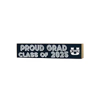 Utah State Aggies 3" x 13" Proud Grad Class of 2025 Block Sign