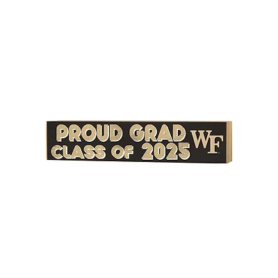 Wake Forest Demon Deacons 3" x 13" Proud Grad Class of 2025 Block Sign