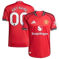 Men's adidas  Red Manchester United Home 2025/26 Custom Authentic Jersey