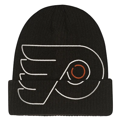 Youth Mitchell & Ness  Black Philadelphia Flyers Neon Line Lights Cuffed Knit Hat
