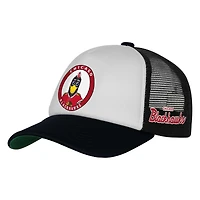 Youth Mitchell & Ness  White Chicago Blackhawks Mascot Adjustable Trucker Hat