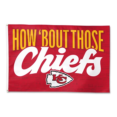 WinCraft Kansas City Chiefs 2025 Red Friday 4' x 6' Single-Sided Deluxe Flag
