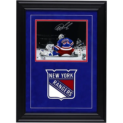 Igor Shesterkin New York Rangers Autographed Deluxe Framed 8" x 10" Save Spotlight Photograph