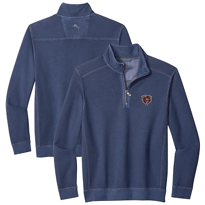 Men's Tommy Bahama  Navy Chicago Bears Big & Tall Montego Bay Half-Zip Pullover