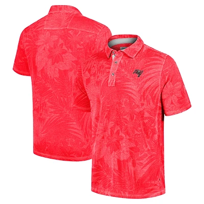 Men's Tommy Bahama Red Tampa Bay Buccaneers Sport Santiago Paradise Polo