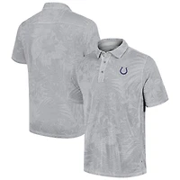 Men's Tommy Bahama Gray Indianapolis Colts Sport Santiago Paradise Polo