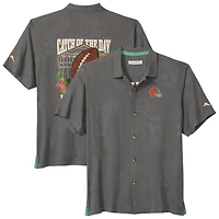 Men's Tommy Bahama  Gray Cleveland Browns Catch of the Day Button-Up Shirt