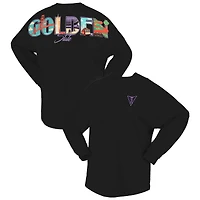 Women's Spirit Jersey Black Golden State Valkyries Oversized Preppy City Long Sleeve T-Shirt