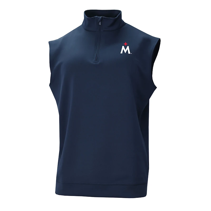 Men's Columbia  Navy Minnesota Twins Omni-Wick Wickhams Hills Quarter-Zip Vest