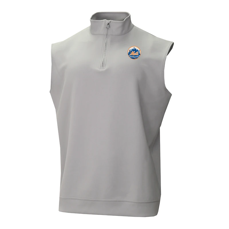 Men's Columbia New York Mets Omni-Wick Wickhams Hills Quarter-Zip Vest
