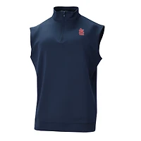 Men's Columbia  Navy St. Louis Cardinals Omni-Wick Wickhams Hills Quarter-Zip Vest