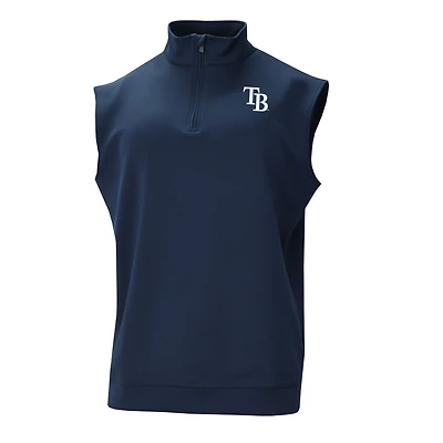 Men's Columbia  Navy Tampa Bay Rays Omni-Wick Wickhams Hills Quarter-Zip Vest