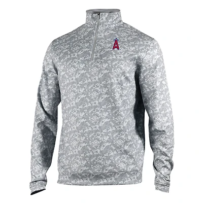 Men's Columbia Los Angeles Angels Omni-Wick Wickhams Hills Quarter-Zip Pullover