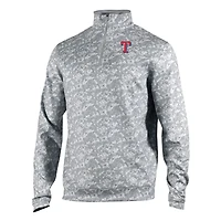 Men's Columbia  Gray Texas Rangers Omni-Wick Wickhams Hills Quarter-Zip Pullover
