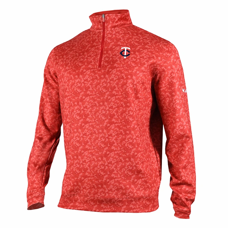 Men's Columbia Minnesota Twins Omni-Wick Wickhams Hills Quarter-Zip Pullover