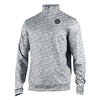 Men's Columbia  Gray Milwaukee Brewers Omni-Wick Wickhams Hills Quarter-Zip Pullover