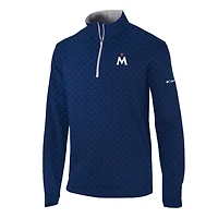 Men's Columbia Navy Minnesota Twins Omni-Wick Wickhams Hills Quarter-Zip Pullover
