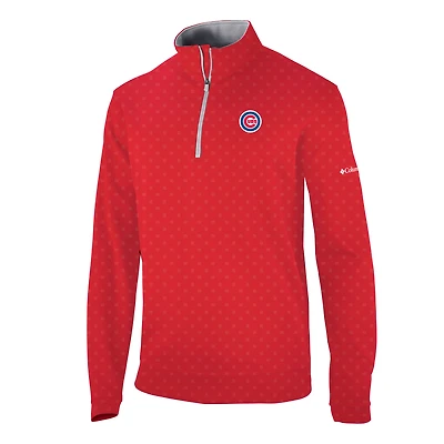 Men's Columbia Chicago Cubs Omni-Wick Wickhams Hills Quarter-Zip Pullover