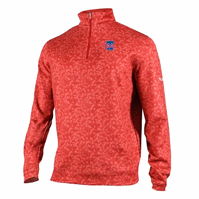 Men's Columbia  Red Philadelphia Phillies Omni-Wick Wickhams Hills Quarter-Zip Pullover
