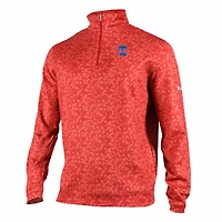 Men's Columbia  Red Philadelphia Phillies Omni-Wick Wickhams Hills Quarter-Zip Pullover