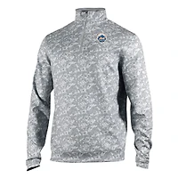 Men's Columbia  Gray New York Mets Omni-Wick Wickhams Hills Quarter-Zip Pullover