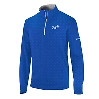 Men's Columbia  Royal Kansas City Royals Omni-Wick Wickhams Hills Quarter-Zip Pullover