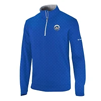 Men's Columbia  Royal New York Mets Omni-Wick Wickhams Hills Quarter-Zip Pullover