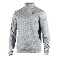 Men's Columbia  Gray Arizona Diamondbacks Omni-Wick Wickhams Hills Quarter-Zip Pullover