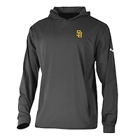 Men's Columbia  Black San Diego Padres Long Drive Pullover Hoodie