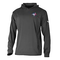 Men's Columbia  Black Toronto Blue Jays Long Drive Pullover Hoodie