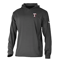 Men's Columbia  Black Texas Rangers Long Drive Pullover Hoodie