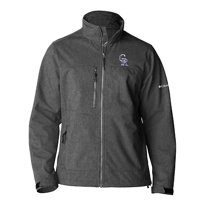 Men's Columbia  Gray Colorado Rockies Ascender II Full-Zip Softshell Jacket