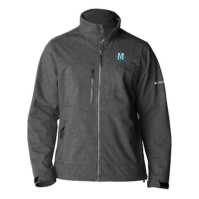 Men's Columbia  Gray Seattle Mariners Ascender II Full-Zip Softshell Jacket