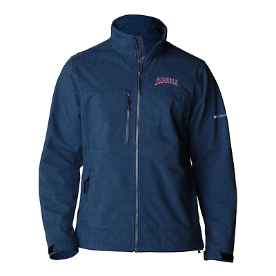 Men's Columbia  Navy Los Angeles Angels Ascender II Full-Zip Softshell Jacket
