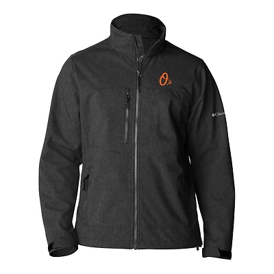 Men's Columbia  Black Baltimore Orioles Ascender II Full-Zip Softshell Jacket