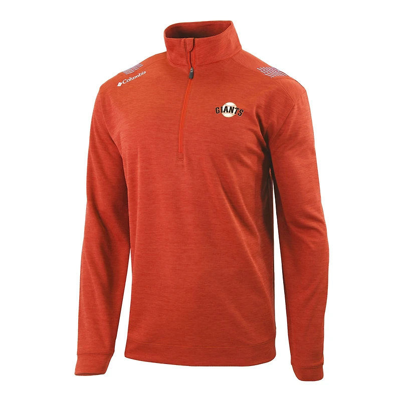 Men's Columbia San Francisco Giants Omni-Wick Oakland Downs Quarter-Zip Pullover