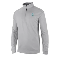 Men's Columbia Seattle Mariners Omni-Wick Oakland Downs Quarter-Zip Pullover