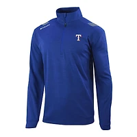 Men's Columbia  Royal Texas Rangers Omni-Wick Oakland Downs Quarter-Zip Pullover