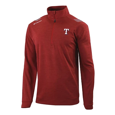 Men's Columbia Texas Rangers Omni-Wick Oakland Downs Quarter-Zip Pullover