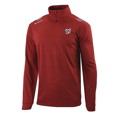 Men's Columbia Washington Nationals Omni-Wick Oakland Downs Quarter-Zip Pullover